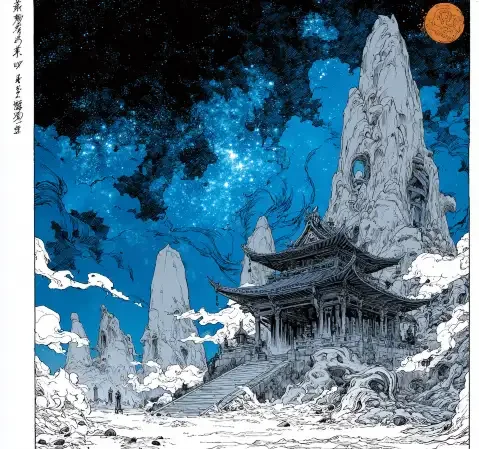 追更手记主题观察：翻开的漫画分格笔记与人物剪影